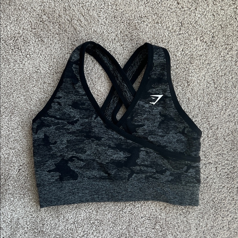 Gymshark Adapt Camo Seamless Sport Bra Sz M Gym Yoga Athleisure